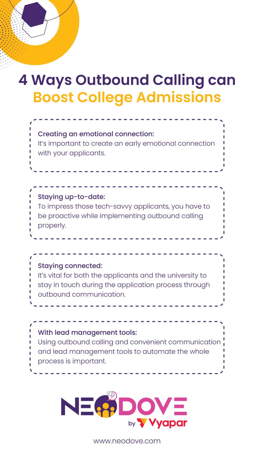 4 Ways Outbound calling helps increase college admissions - NeoDove
