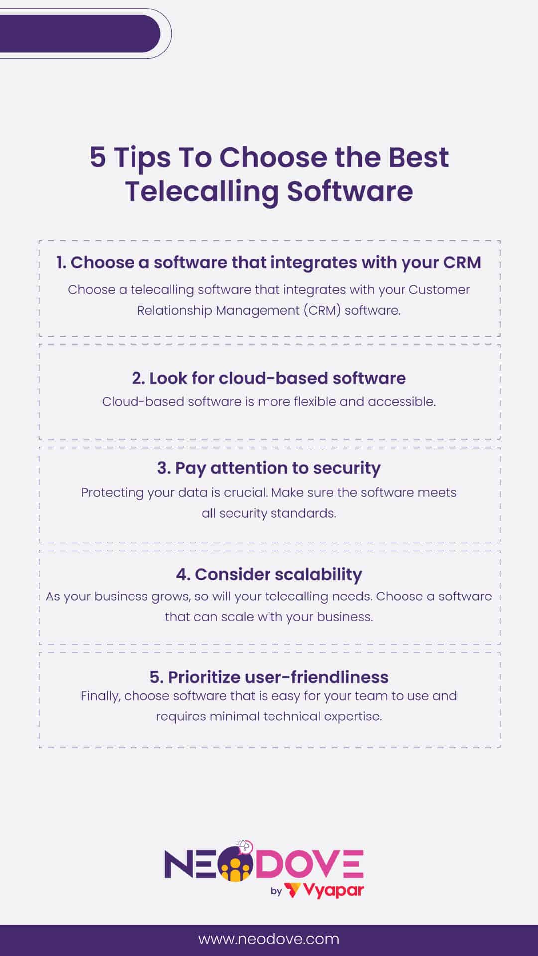 5 Tips To Choose the Best Telecalling Software l NeoDove
