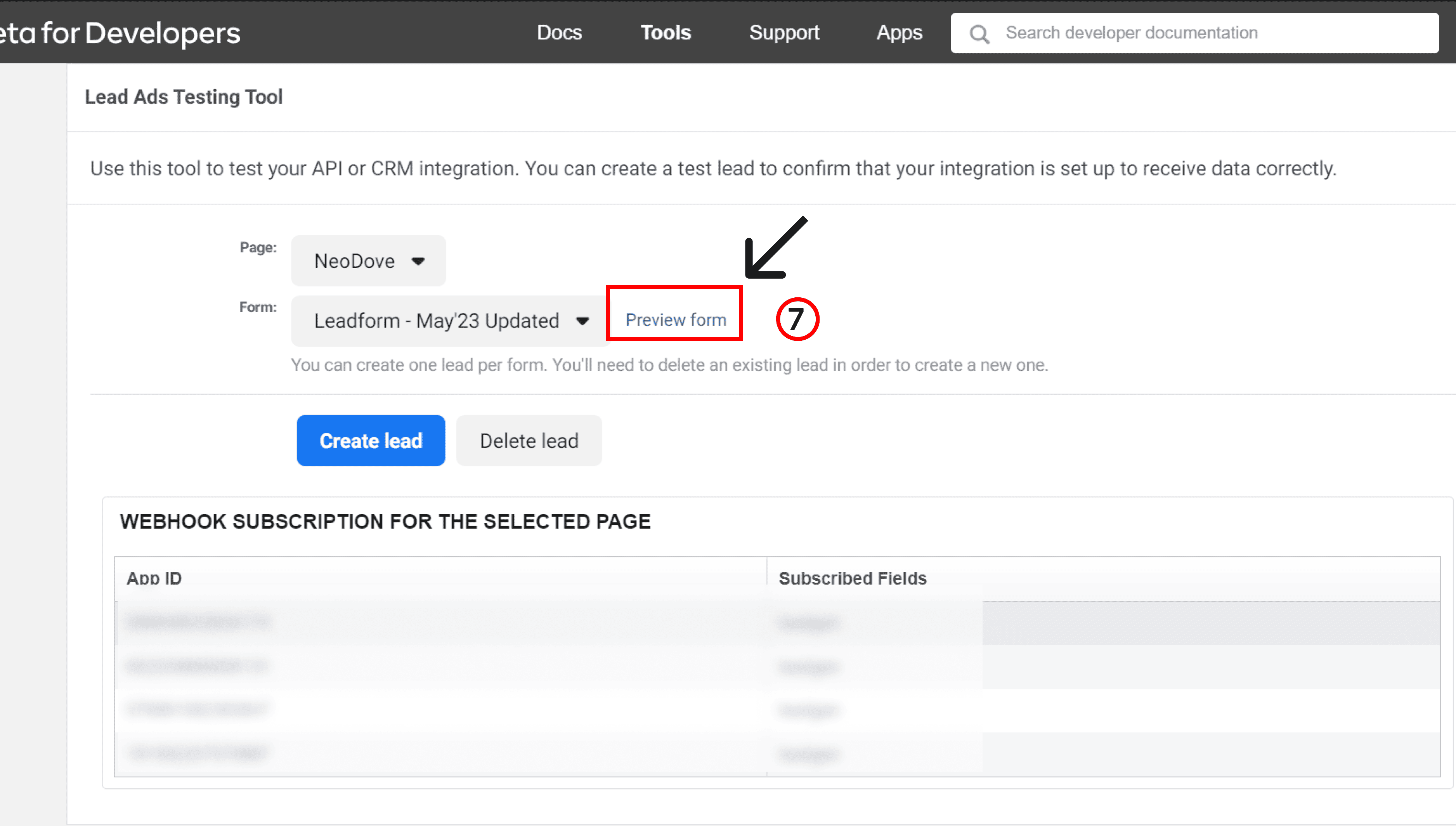 Step 8 - Test your integration Part 1 - NeoDove